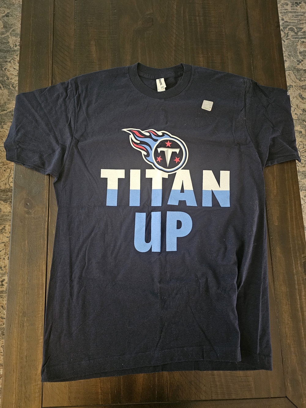 Navy Titan Up Short Sleeve Graphic Tee